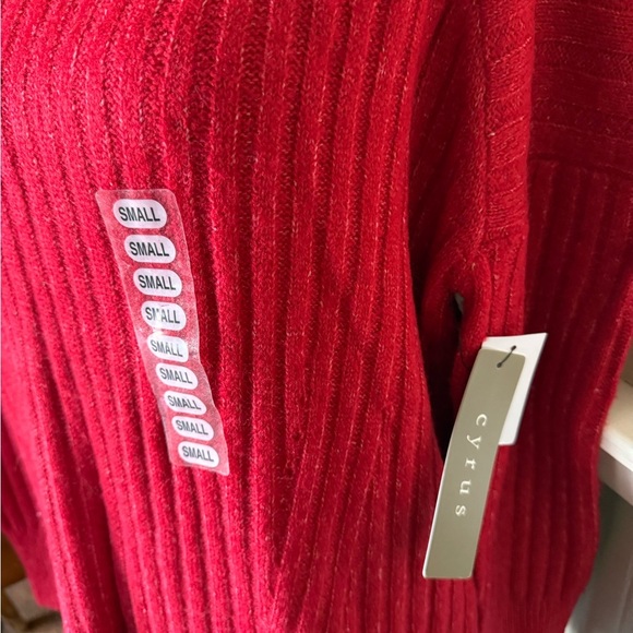 Cyrus Red Crew Neck Sweater - Picture 3 of 4